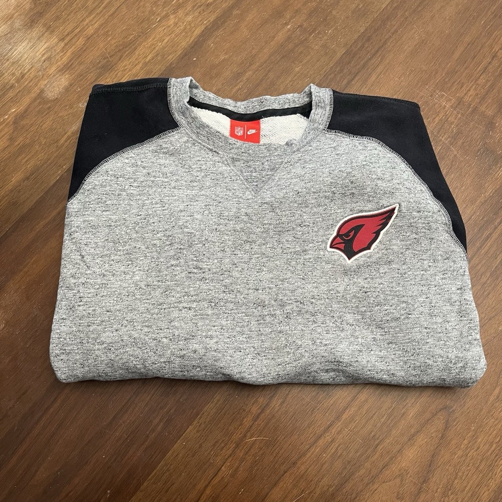 Nike NFL Men's 2XL Arizona Cardinals Therma Fit Athletic Sweater Gray 849271-058